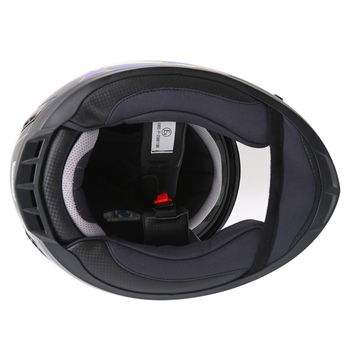 BKS 8 Flag Series Union Jack Full Face Motorcycle Helmet Inside                                                                                                                                                                                                