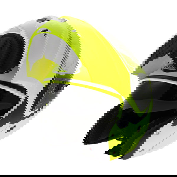 Caberg Duke Yellow Flip Front Motorcycle Helmet Flip Open                                                                                                                                                                                                      