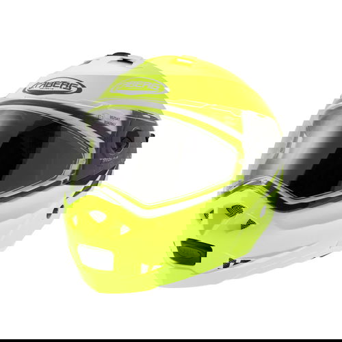 Caberg Duke Yellow Flip Front Motorcycle Helmet Front Left                                                                                                                                                                                                     