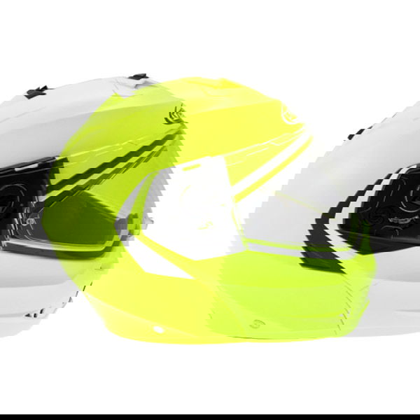 Caberg Duke Yellow Flip Front Motorcycle Helmet Right Side                                                                                                                                                                                                     