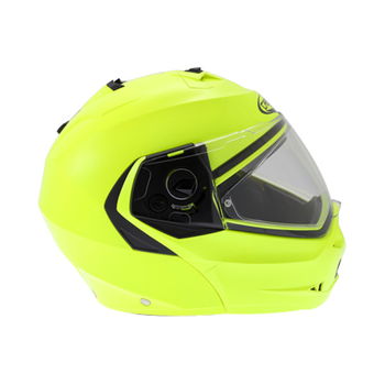 Caberg Duke Yellow Flip Front Motorcycle Helmet Right Side                                                                                                                                                                                                     