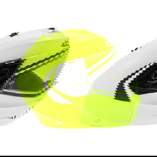 Caberg Duke Yellow Flip Front Motorcycle Helmet Right Side                                                                                                                                                                                                     