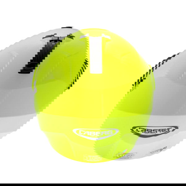 Caberg Duke Yellow Flip Front Motorcycle Helmet Back                                                                                                                                                                                                           