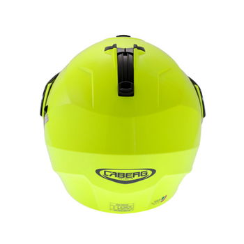 Caberg Duke Yellow Flip Front Motorcycle Helmet Back                                                                                                                                                                                                           