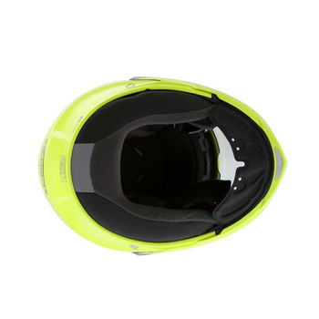 Caberg Duke Yellow Flip Front Motorcycle Helmet Inside                                                                                                                                                                                                         