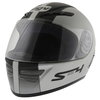 AGV S4 Silver Black Helmet Front Left                                                                                                                                                                                                                          