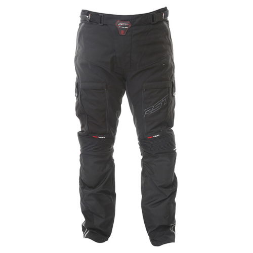 RST Pro Series Adventure II 1235-6 Mens Black Textile Motorcycle Jeans Front                                                                                                                                                                                   