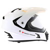 Frank Thomas White Adventure Motorcycle Helmet Right Side                                                                                                                                                                                                      