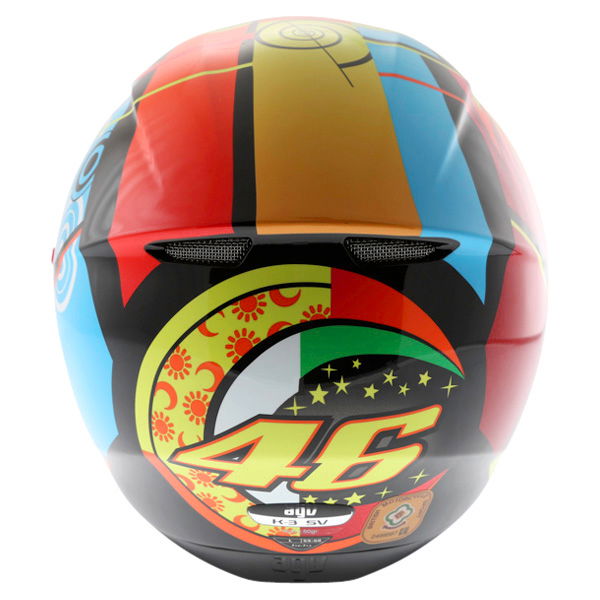 AGV K3 SV Elements Full Face Motorcycle Helmet Back                                                                                                                                                                                                            