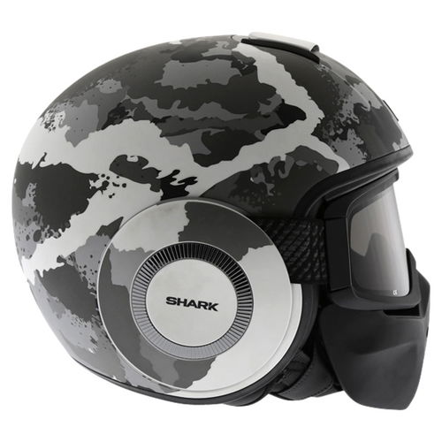 Shark Raw-Drak Kurtz WSA Open Face Motorcycle Helmet Right Side                                                                                                                                                                                                