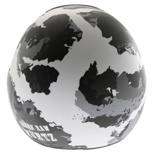 Shark Raw-Drak Kurtz WSA Open Face Motorcycle Helmet Back                                                                                                                                                                                                      