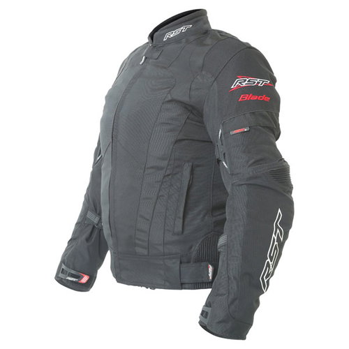 RST Blade Sport 1349 Ladies Black Textile Motorcycle Jacket Side                                                                                                                                                                                               