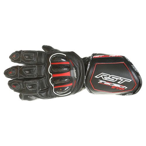 RST Tractech Evo CE 2579 Black Motorcycle Gloves Back                                                                                                                                                                                                          