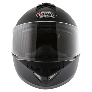 Vcan V270 Blinc Matt Black Flip Front Motorcycle Helmet Front                                                                                                                                                                                                  
