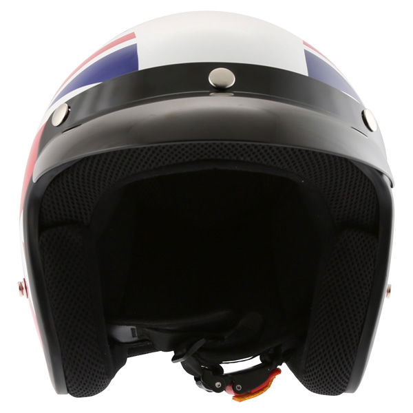 Vcan V500 Union Jack Open Face Motorcycle Helmet Front                                                                                                                                                                                                         