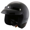 Vcan V537 Black Open Face Motorcycle Helmet Front Left                                                                                                                                                                                                         