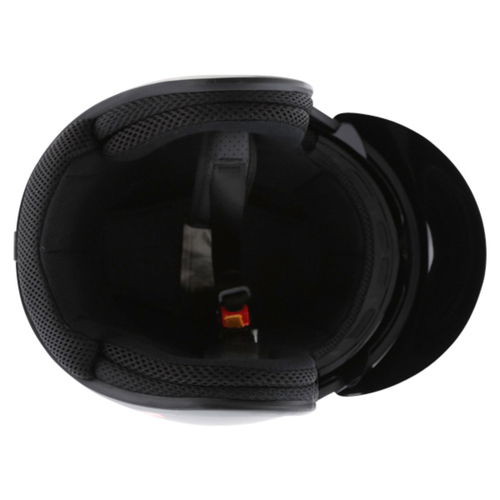 Vcan V537 Matt Black Open Face Motorcycle Helmet Inside                                                                                                                                                                                                        