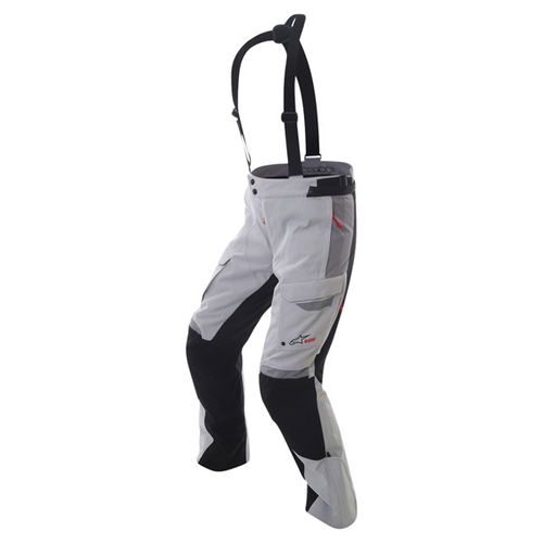 Alpinestars Bogota Drystar Mens Grey Black Waterproof Textile Motorcycle Pants Riding position                                                                                                                                                                 