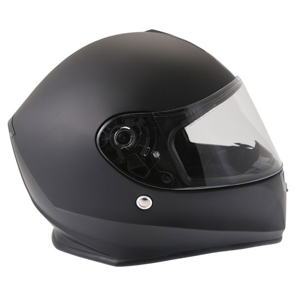 Vcan V127 Matt Black Full Face Motorcycle Helmet Right Side                                                                                                                                                                                                    