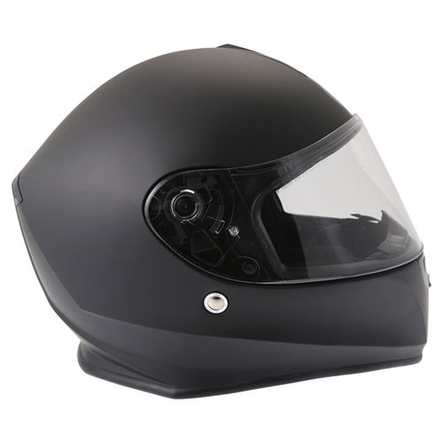 Vcan V127 Matt Black Full Face Motorcycle Helmet Right Side                                                                                                                                                                                                    