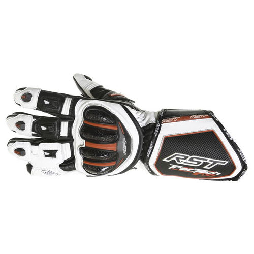 RST Tractech Evo CE 2579 White Black Red Motorcycle Gloves Back                                                                                                                                                                                                