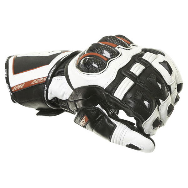 RST Tractech Evo CE 2579 White Black Red Motorcycle Gloves Knuckle                                                                                                                                                                                             