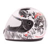 Frank Thomas FF03 Kids Skull White Full Face Motorcycle Helmet Left Side                                                                                                                                                                                       