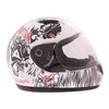 Frank Thomas FF03 Kids Skull White Full Face Motorcycle Helmet Right Side                                                                                                                                                                                      