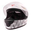 Frank Thomas FF03 Kids Skull White Full Face Motorcycle Helmet Visor Open                                                                                                                                                                                      