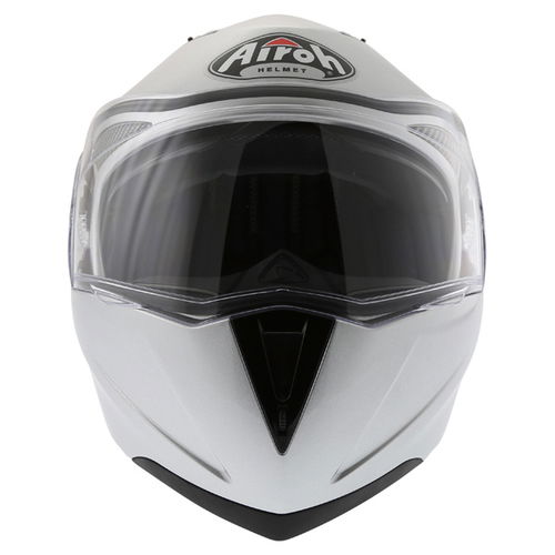 Airoh Cezannee XR Color Silver Full Face Motorcycle Helmet Front                                                                                                                                                                                               