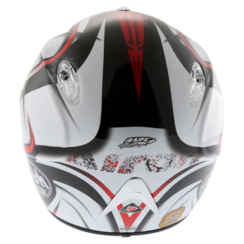 Airoh Dragon Star Red Helmet Back                                                                                                                                                                                                                              