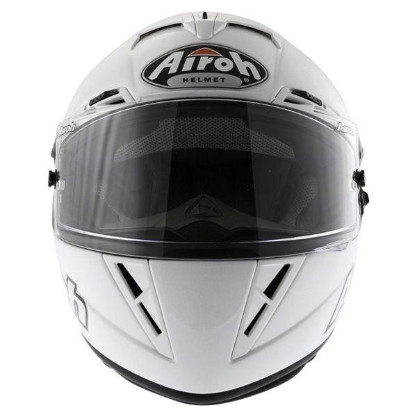 Airoh GP Color White Helmet Front                                                                                                                                                                                                                              