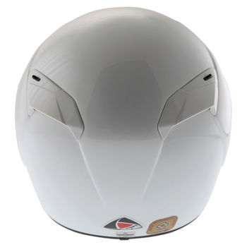 Airoh GP Color White Helmet Back                                                                                                                                                                                                                               