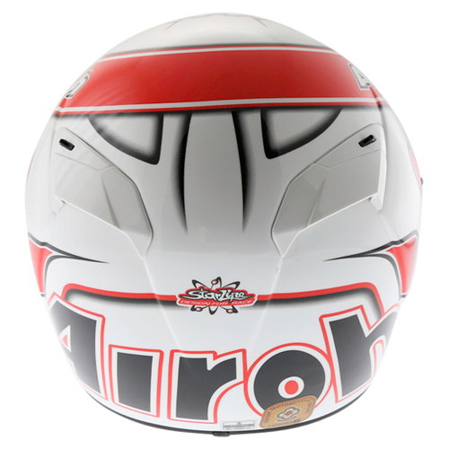 Airoh GP Run Red Helmet Back                                                                                                                                                                                                                                   