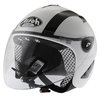 Airoh JT Bicolor White Black Helmet Front Left                                                                                                                                                                                                                 