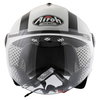 Airoh JT Bicolor White Black Helmet Front                                                                                                                                                                                                                      
