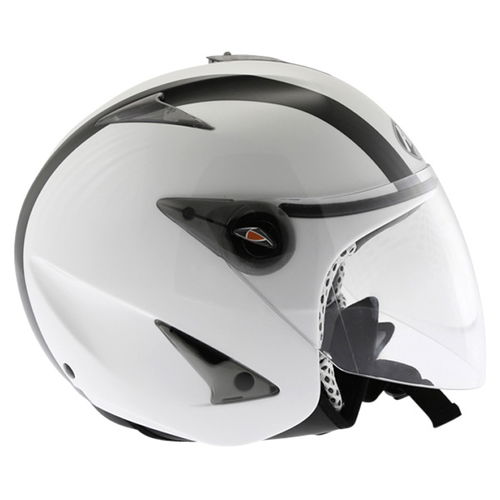 Airoh JT Bicolor White Black Helmet Right Side                                                                                                                                                                                                                 