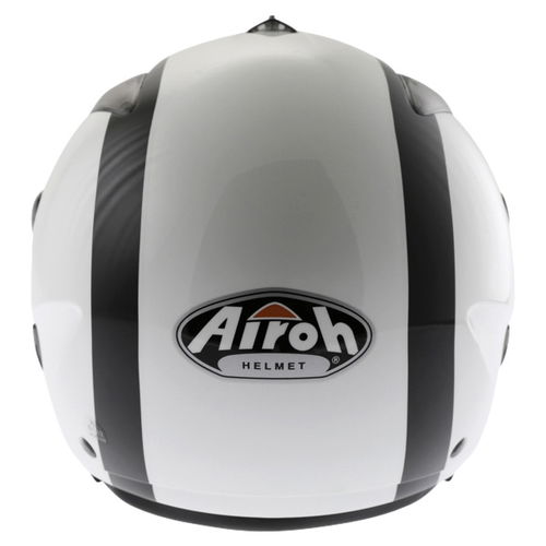 Airoh JT Bicolor White Black Helmet Back                                                                                                                                                                                                                       