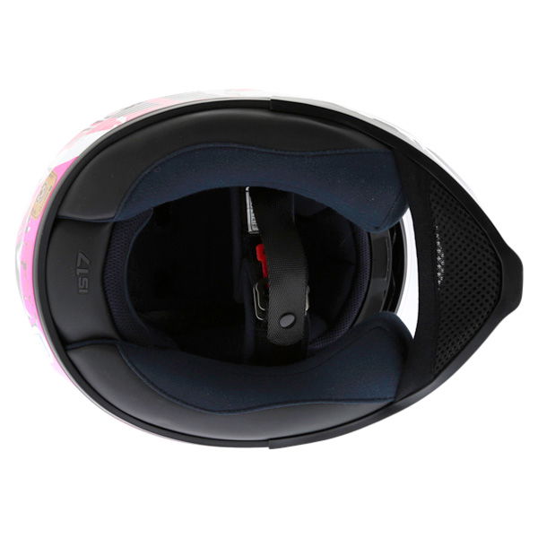 HJC IS-17 Rocket Pink Ladies Full Face Motorcycle Helmet Inside                                                                                                                                                                                                