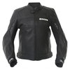 IXS Shertan Black Leather Motorcycle Jacket Front                                                                                                                                                                                                              
