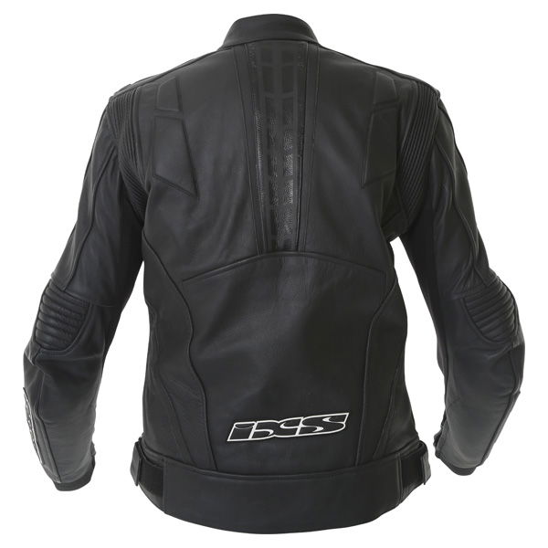 IXS Shertan Black Leather Motorcycle Jacket Back                                                                                                                                                                                                               