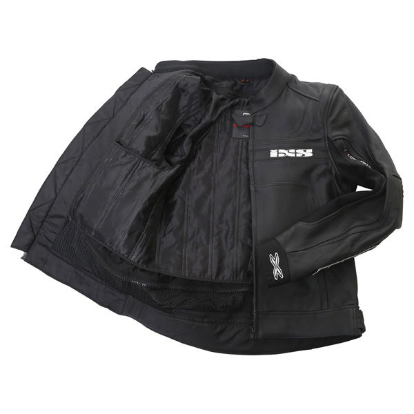 IXS Shertan Black Leather Motorcycle Jacket Inside                                                                                                                                                                                                             