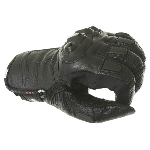 IXS Talura II Black Motorcycle Gloves Knuckle                                                                                                                                                                                                                  