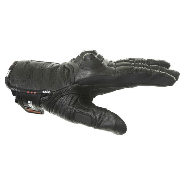 IXS Talura II Black Motorcycle Gloves Thumb side                                                                                                                                                                                                               
