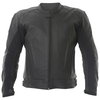Frank Thomas Dynamic Black Leather Motorcycle Jacket Front                                                                                                                                                                                                     