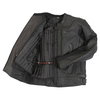 Frank Thomas Dynamic Black Leather Motorcycle Jacket Inside                                                                                                                                                                                                    