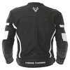 Frank Thomas Dynamic Black White Leather Motorcycle Jacket Back                                                                                                                                                                                                