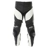 Alpinestars Track 2013 Black White Leather Motorcycle Jeans Front                                                                                                                                                                                              