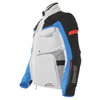 Alpinestars Bogota Drystar Mens Grey Blue Red Textile Motorcycle Jacket Side                                                                                                                                                                                   