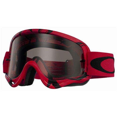 Oakley O Frame MX Goggles - Intim Red Black/Dark Grey Lens